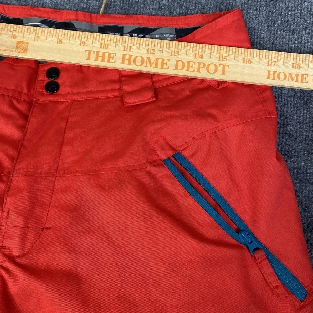 Oakley Snow Pants Mens Small Red Insulated Loose Fit Ski Snowboard Winter Warm